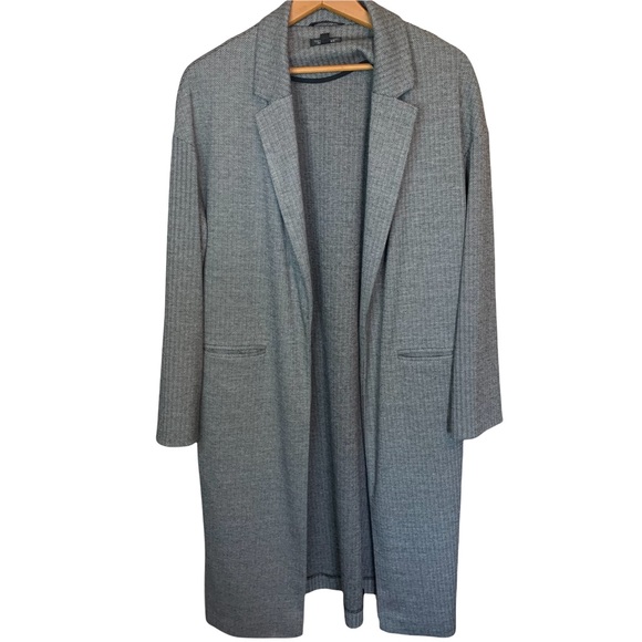 Topshop Jackets & Blazers - Gray Women's Long Coat